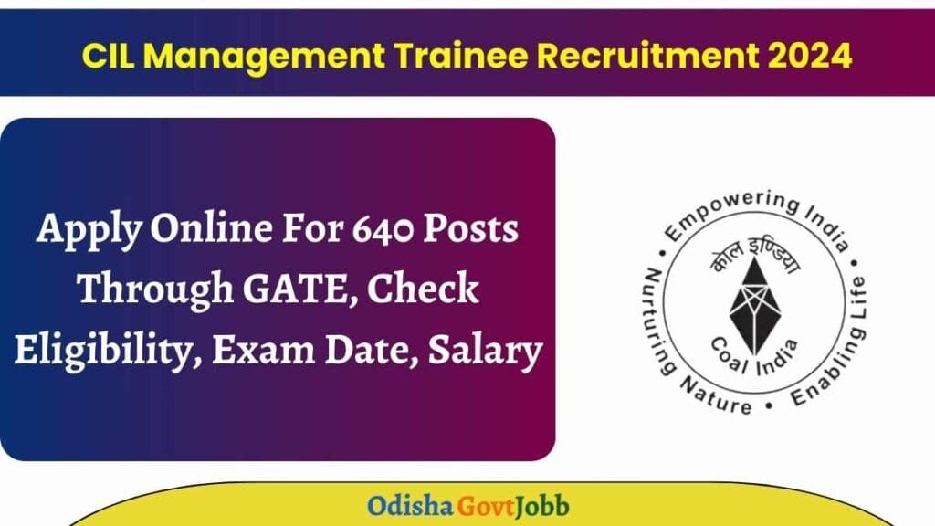 CIL Management Trainee Recruitment 2024
