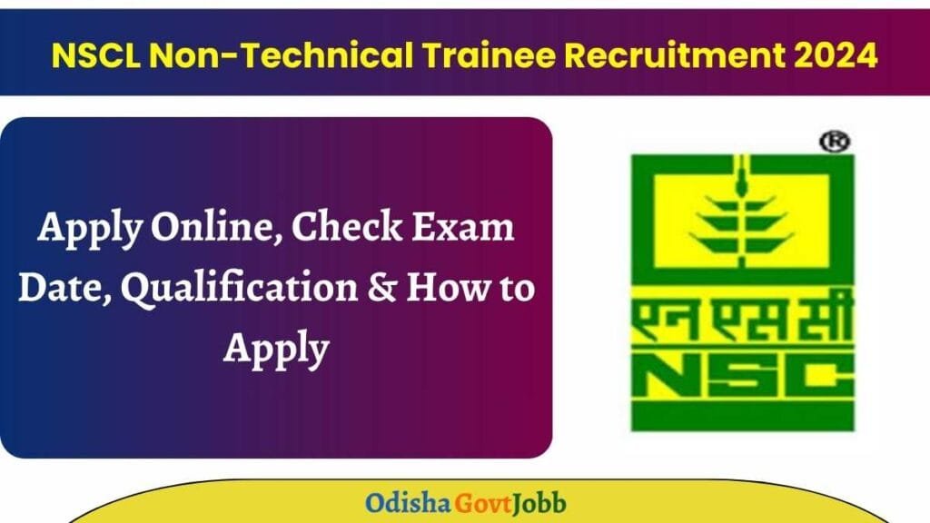 NSCL Non-Technical Trainee Recruitment 2024