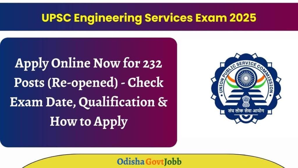 UPSC Engineering Services Exam 2025